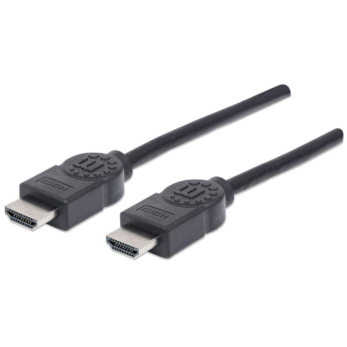 Manhattan HDMI 4K@30Hz Cable with Ethernet, 5m, Suitable for ALL 1080p/HD and Majority of 4K Uses (Check Your System 4K Specification to Be Sure), Black, High Speed, Lifetime Warranty, Same 4K@30Hz Performance as HDMIMM15HS (4.6m)