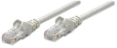 Intellinet Network Patch Cable, Cat5e, 20m, Grey, CCA, U/UTP, PVC, RJ45, Gold Plated Contacts, Snagless, Booted, Lifetime Warranty