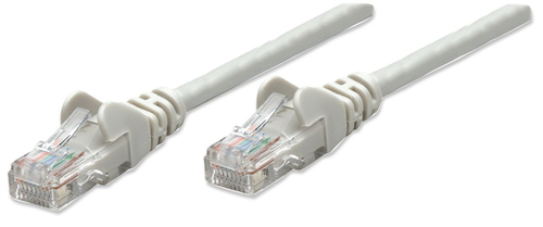 Intellinet Network Patch Cable, Cat5e, 10m, Grey, CCA, U/UTP, PVC, RJ45, Gold Plated Contacts, Snagless, Booted, Lifetime Warranty