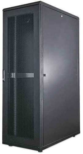 Intellinet 19" Server Cabinet - Free Standing, 42U, 800x1000mm (width x depth), Black, Flatpack, Max 1500kg, Multi-Point Door Lock, One Lock Per Side Panel, Usable Depth 123 to 773mm, IP20 rated, Rack, Steel