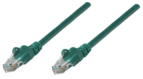 Intellinet Network Patch Cable, Cat6, 0.25m, Green, Copper, S/FTP, LSOH / LSZH, PVC, RJ45, Gold Plated Contacts, Snagless, Booted, Lifetime Warranty