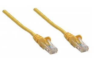 Intellinet Network Patch Cable, Cat6A, 20m, Yellow, Copper, S/FTP, LSOH / LSZH, PVC, RJ45, Gold Plated Contacts, Snagless, Booted, Lifetime Warranty