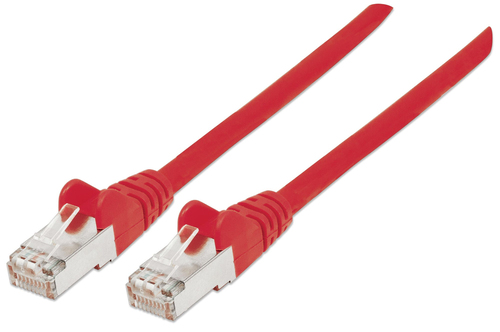 Intellinet Network Patch Cable, Cat6, 10m, Red, Copper, S/FTP, LSOH / LSZH, PVC, RJ45, Gold Plated Contacts, Snagless, Booted, Lifetime Warranty