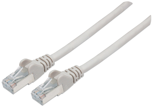 Intellinet Network Patch Cable, Cat6, 20m, Grey, Copper, S/FTP, LSOH / LSZH, PVC, RJ45, Gold Plated Contacts, Snagless, Booted, Lifetime Warranty