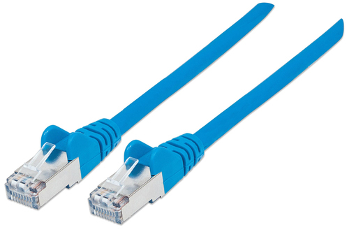 Intellinet Network Patch Cable, Cat6, 30m, Blue, Copper, S/FTP, LSOH / LSZH, PVC, RJ45, Gold Plated Contacts, Snagless, Booted, Lifetime Warranty