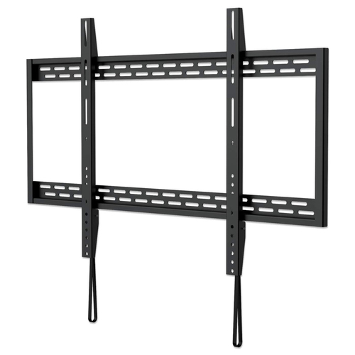 Manhattan Wall Mount for TV & Monitors (Fixed), For screens 60" to 100", VESA compatibility: all between 200x200mm to 900x600mm - check the dimensions of the four mounting holes on back of screen to ensure it fits, Max 50kg, Black, Bracket