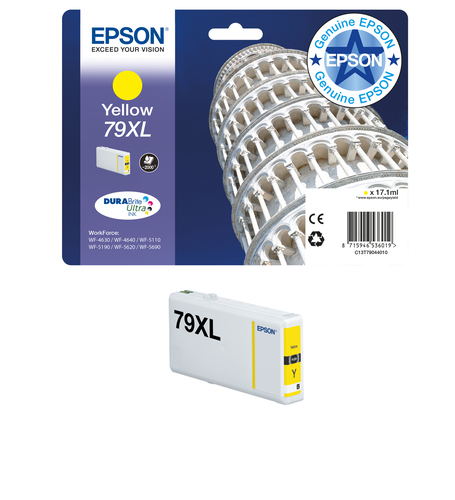 Epson Tower of Pisa Singlepack Black 79 DURABrite Ultra Ink