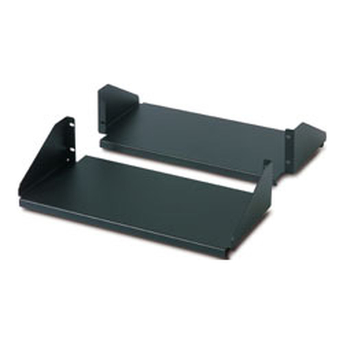 APC Double Sided Fixed Shelf for 2-Post Rack 250 lbs Black