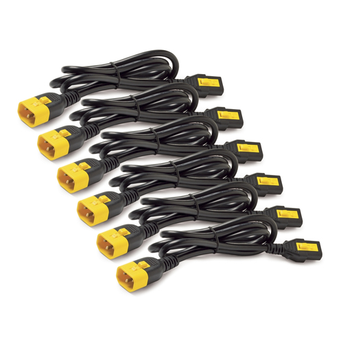 APC Power Cord Kit (6 ea), Locking, C13 TO C14, 0.6m, Blue