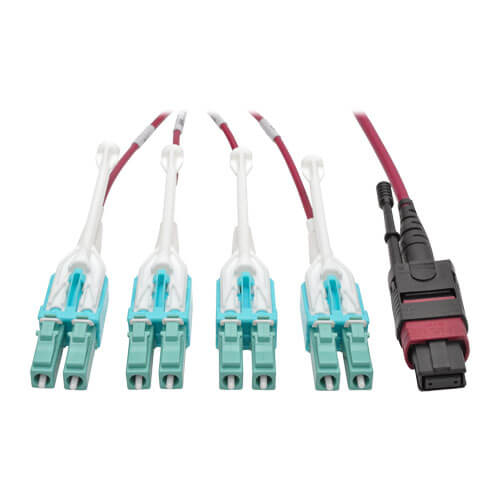 Eaton N845-05M-8L-MG InfiniBand/fibre optic cable 5 m MPO/MTP LC OFNP Aqua colour, Black
