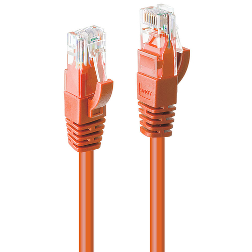 Lindy 15m CAT6 U/UTP Network Cable, Orange