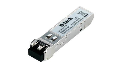 D-Link 1-port Mini-GBIC SFP to 1000BaseSX, 550m for all