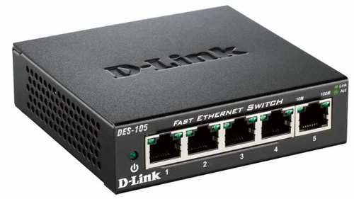 D-Link 5-Port Fast Ethernet Unmanaged Desktop Switch