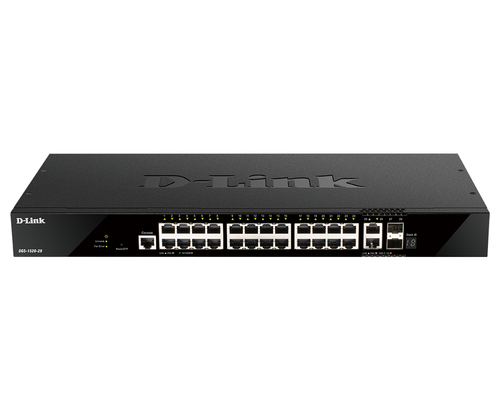 D-Link 28-Port Gigabit Stackable Smart Managed Switch with 2 x 10GBase-T & 2 x 10G SFP+