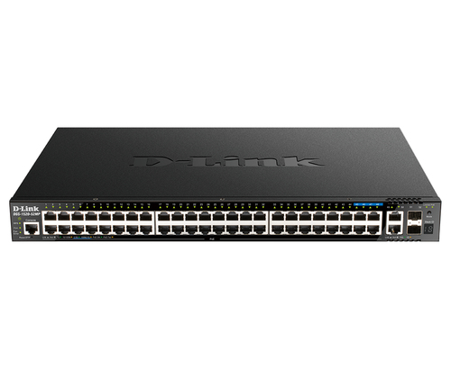 D-Link 48-Port Gigabit Stackable POE+ Smart Managed Switch with 2 x 10GBase-T & 2 x 10G SFP+