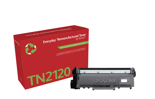 EverydayTM Mono Remanufactured Toner by Xerox compatible with Brother TN2120, High capacity