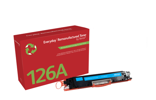 EverydayTM Cyan Remanufactured Toner by Xerox compatible with HP 126A (CE311A), Standard capacity