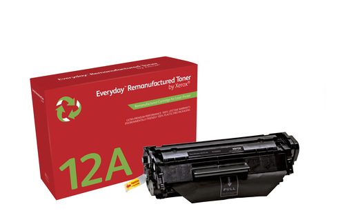 EverydayTM Mono Remanufactured Toner by Xerox compatible with HP 12A (Q2612A), Standard capacity