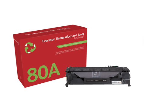 EverydayTM Mono Remanufactured Toner by Xerox compatible with HP 80A (CF280A), Standard capacity
