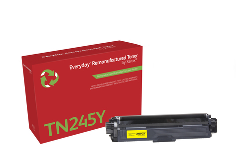 EverydayTM Yellow Remanufactured Toner by Xerox compatible with Brother TN245Y, High capacity