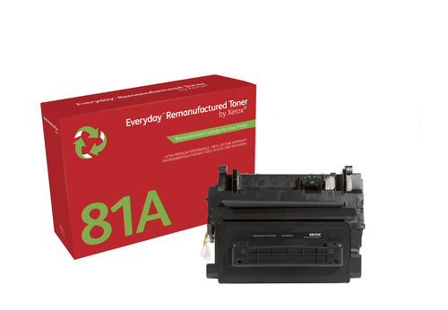 EverydayTM Mono Remanufactured Toner by Xerox compatible with HP 81A (CF281A), Standard capacity