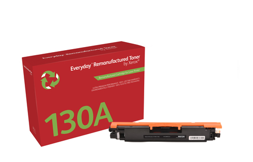 EverydayTM Black Remanufactured Toner by Xerox compatible with HP 130A (CF350A), Standard capacity