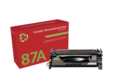 EverydayTM Mono Remanufactured Toner by Xerox compatible with HP 87A (CF287A), Standard capacity