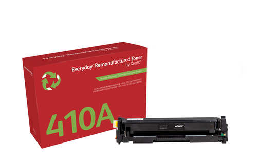 EverydayTM Black Remanufactured Toner by Xerox compatible with HP 410A (CF410A), Standard capacity