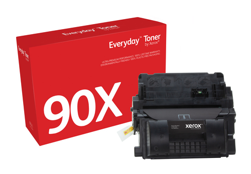EverydayTM Black Toner by Xerox compatible with HP 90X (CE390X), High capacity