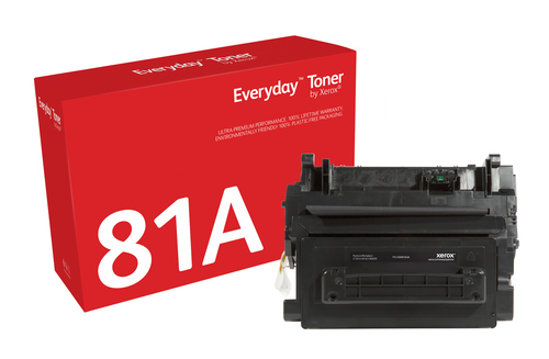 EverydayTM Black Toner by Xerox compatible with HP 81A (CF281A), Standard capacity