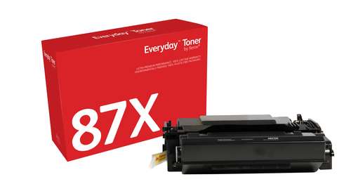 EverydayTM Black Toner by Xerox compatible with HP 87X (CF287X), High capacity