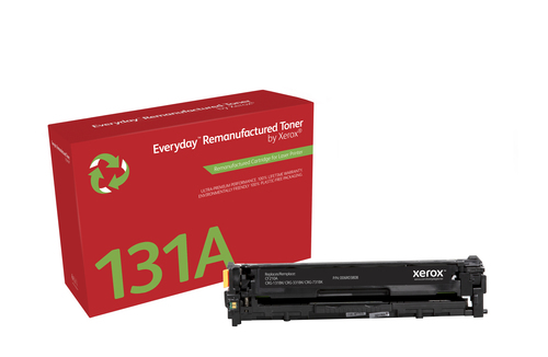EverydayTM Black Remanufactured Toner by Xerox compatible with HP 131A (CF210A), Standard capacity