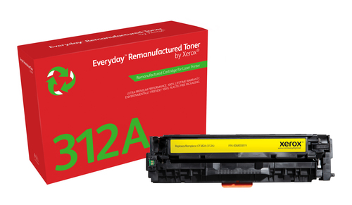EverydayTM Yellow Remanufactured Toner by Xerox compatible with HP 312A (CF382A), Standard capacity