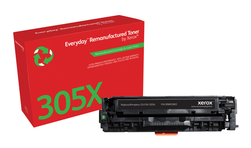 EverydayTM Black Remanufactured Toner by Xerox compatible with HP 305X (CE410X), High capacity