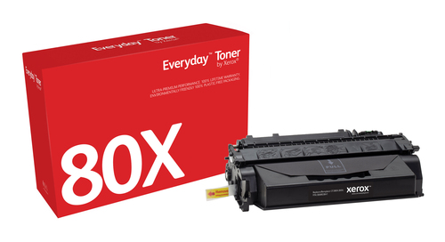 EverydayTM Black Toner by Xerox compatible with HP 80X (CF280X), High capacity