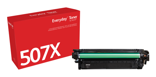 EverydayTM Black Toner by Xerox compatible with HP 507X (CE400X), High capacity
