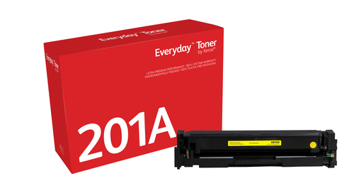 EverydayTM Yellow Toner by Xerox compatible with HP 201A (CF402A), Standard capacity