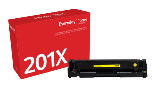EverydayTM Yellow Toner by Xerox compatible with HP 201X (CF402X), High capacity