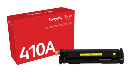 EverydayTM Yellow Toner by Xerox compatible with HP 410A (CF412A), Standard capacity