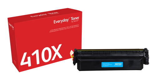 EverydayTM Cyan Toner by Xerox compatible with HP 410X (CF411X), High capacity