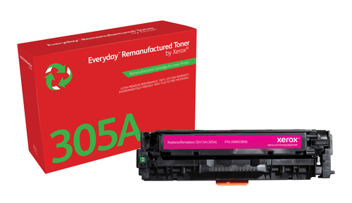 EverydayTM Magenta Remanufactured Toner by Xerox compatible with HP 305A (CE413A), Standard capacity