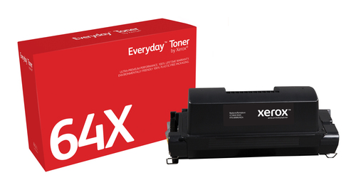 EverydayTM Black Toner by Xerox compatible with HP 64X (CC364X), High capacity