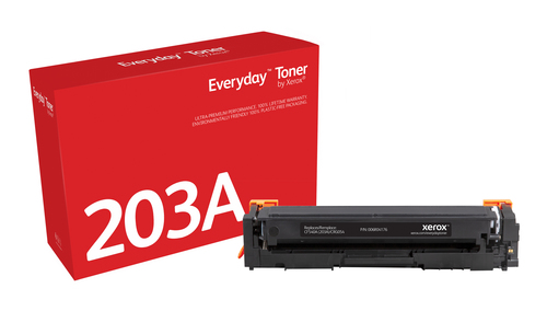EverydayTM Black Toner by Xerox compatible with HP 203A (CF540A), Standard capacity