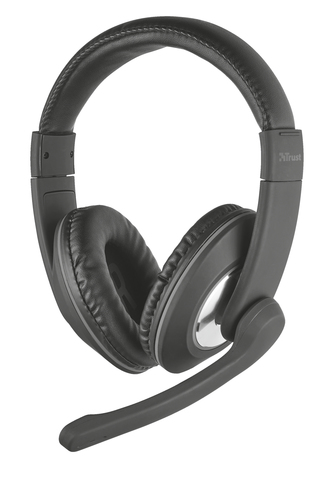 Trust 21662 headphones/headset Wired Head-band Calls/Music Black