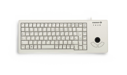 CHERRY XS Trackball keyboard Universal USB Belgian Grey