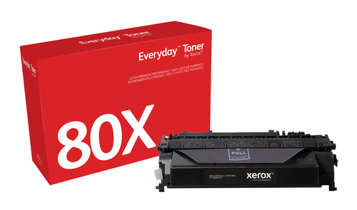 EverydayTM Black Toner by Xerox compatible with HP 80X (CF280X), High capacity