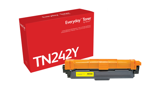 EverydayTM Yellow Toner by Xerox compatible with Brother TN242Y, Standard capacity