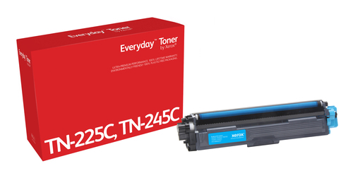 EverydayTM Cyan Toner by Xerox compatible with Brother TN225C/ TN245C, High capacity