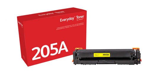 EverydayTM Yellow Toner by Xerox compatible with HP 205A (CF532A), Standard capacity