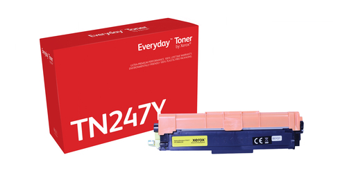 EverydayTM Yellow Toner by Xerox compatible with Brother TN247Y, High capacity